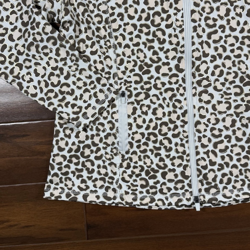 Lulu-B Lulu B Women's Size XL Leopard Animal Print Zip Up Jacket - Picture 3 of 9